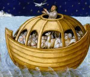 Arca al lui Noe, aici in reprezentarea unui pictor anonim din secolul XV
